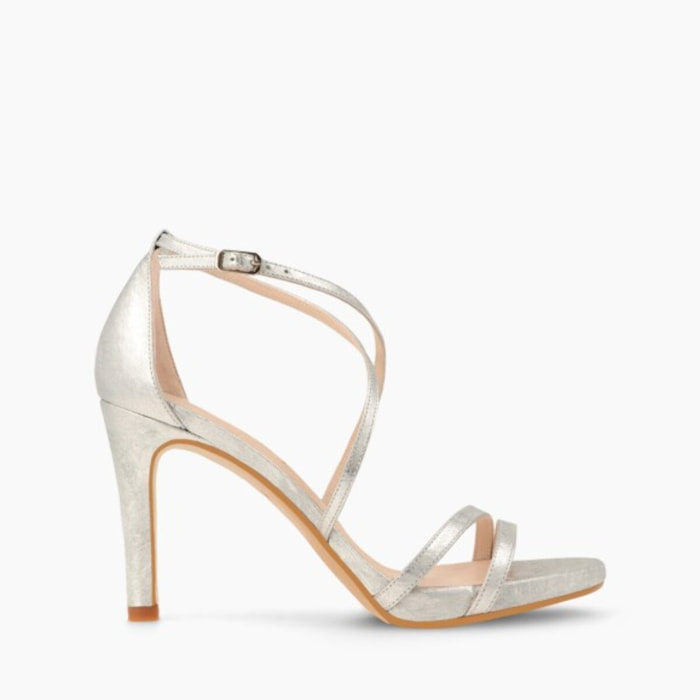 SANDALIAS PLATEADAS INRIKO-X