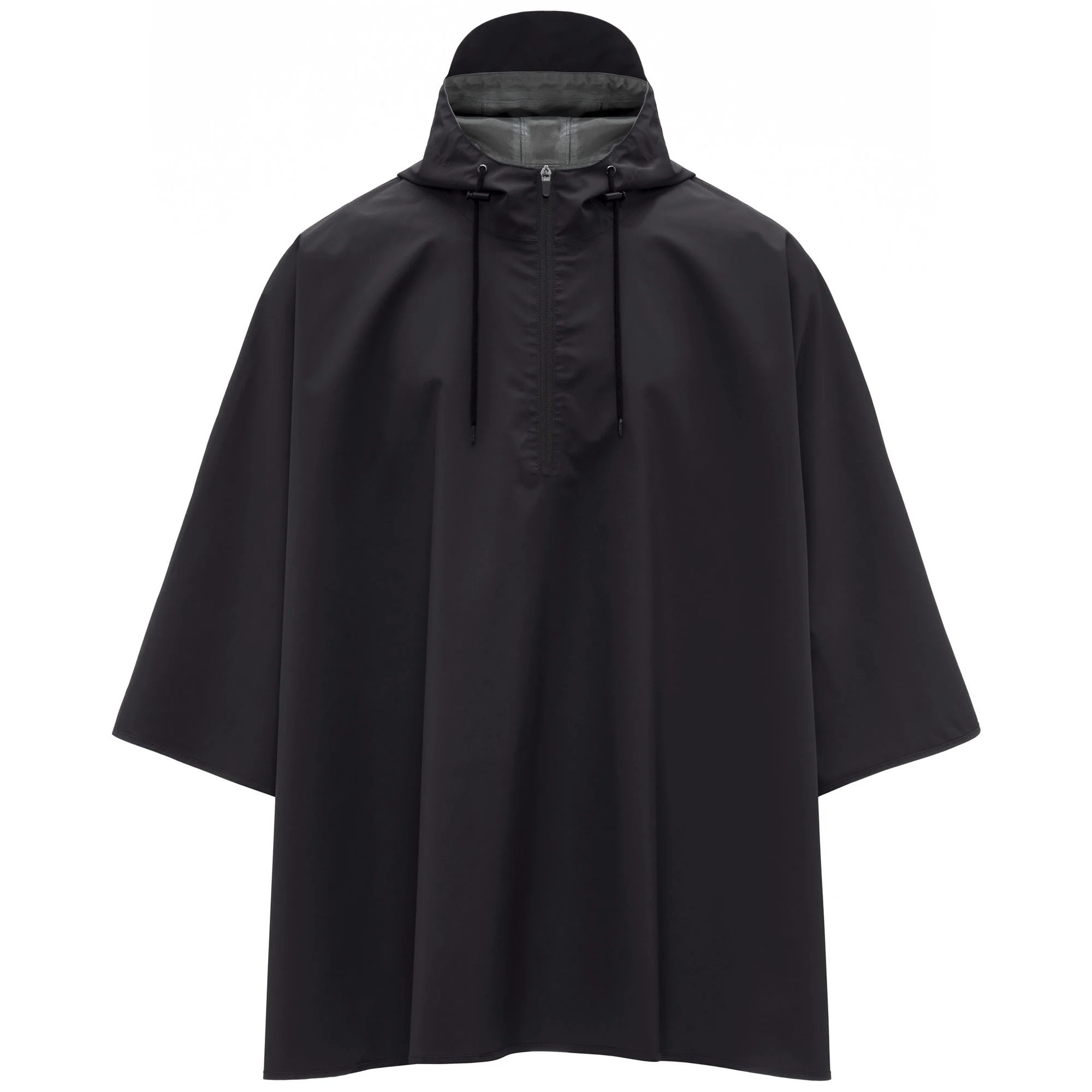 Giacche Superga Uomo Donna Nero Poncho Raggiera Logo