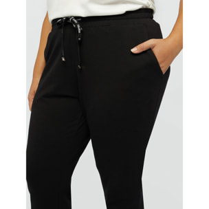 Fiorella Rubino - Pantaloni joggers in felpa - Nero