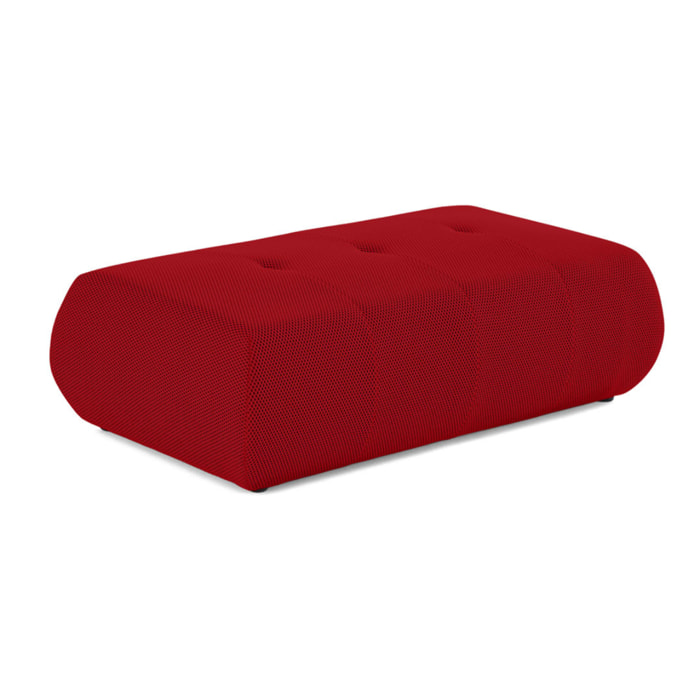 Onyx - pouf d'appoint - en tissu mailles 3D - Rouge