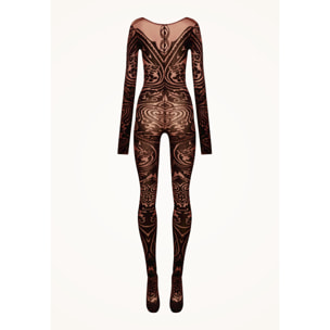 Tuta aderente Paisley Tattoo Catsuit