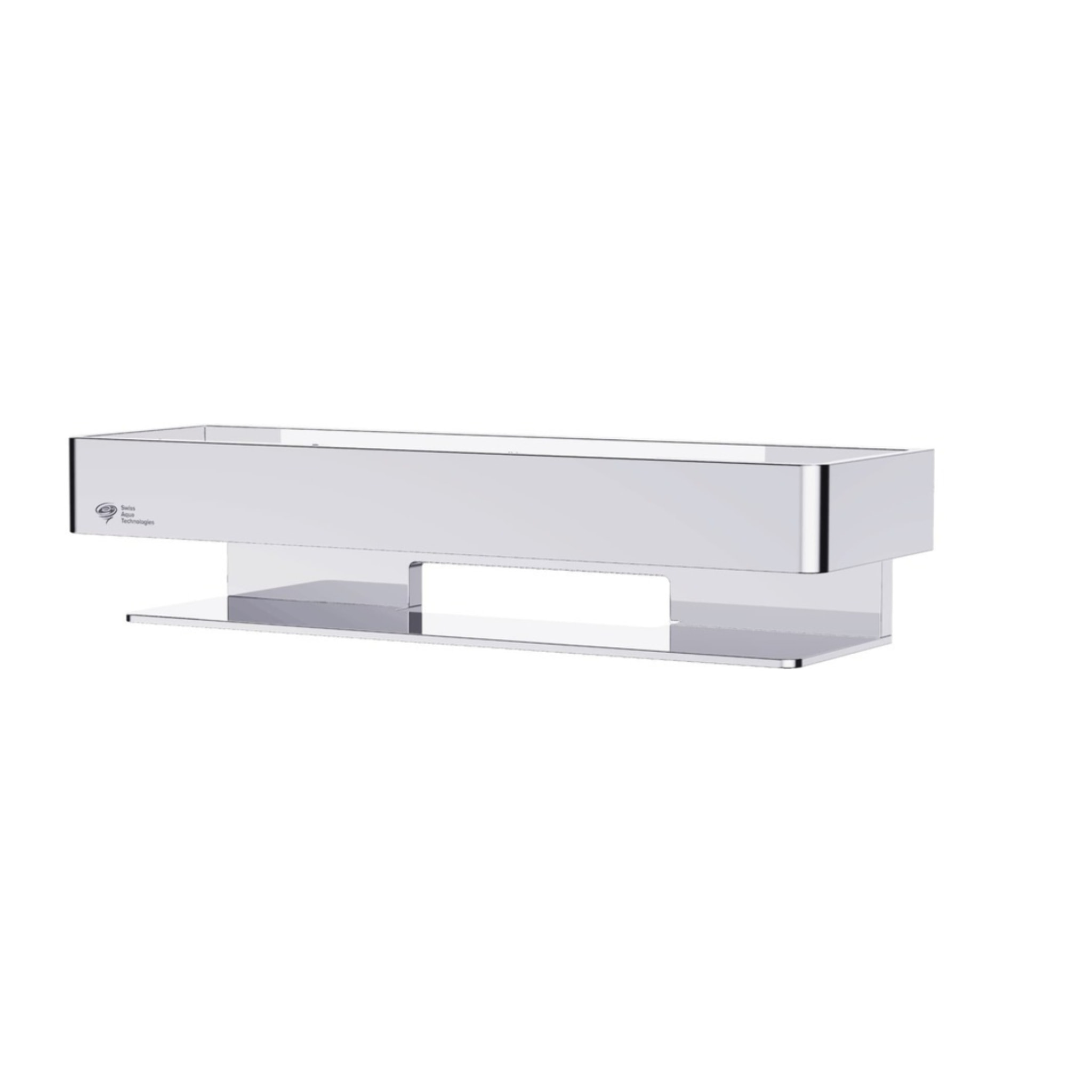 Panier de douche 30 cm en laiton massif, Chrome (SATDPOL30CH)
