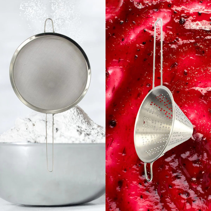 Lot d'une passoire et un chinois FM Professional Gourmet Edition