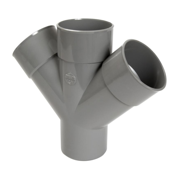 Culotte et embranchement NICOLL double parallèle à 45° - male-femelle - RH14