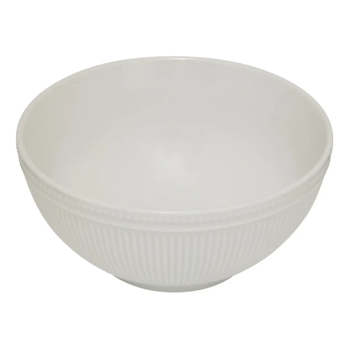 Bol strié blanc 65cl