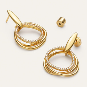 Pendientes Oria Baño Oro