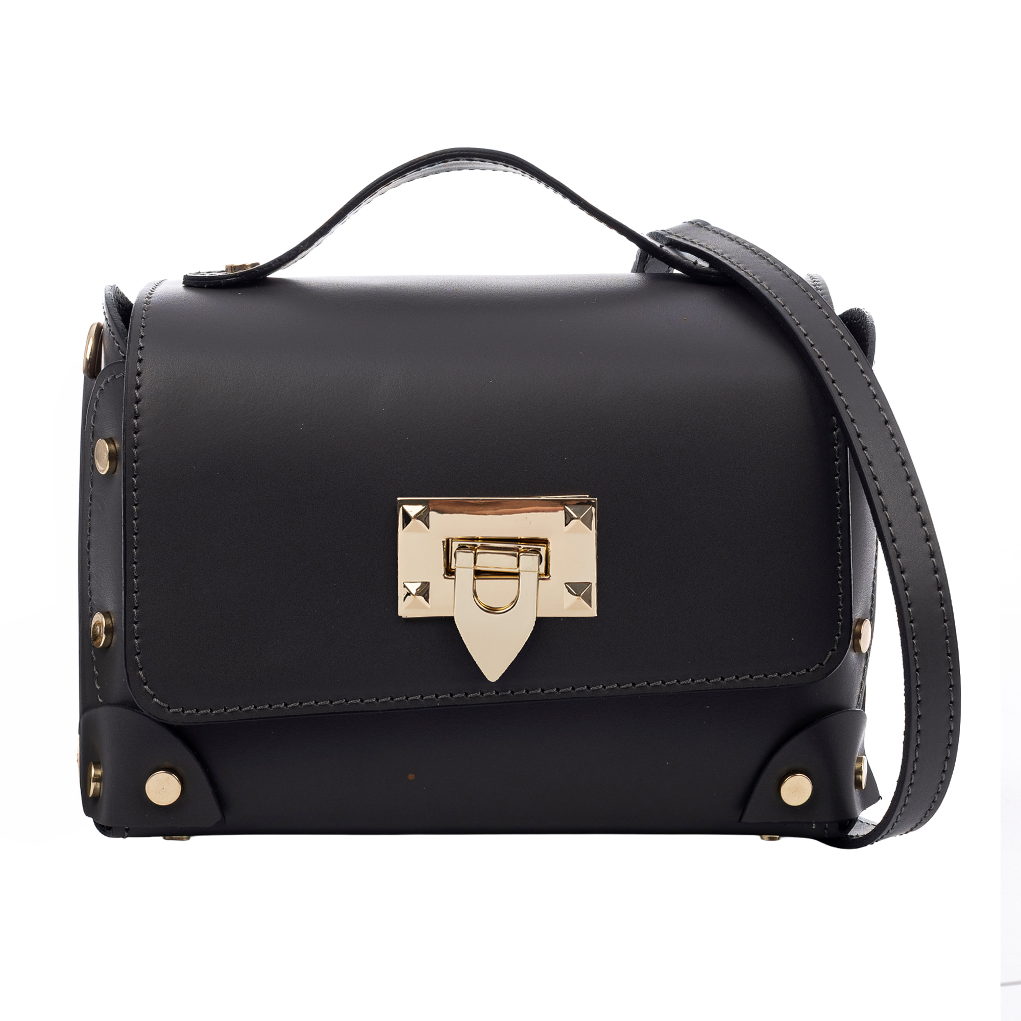 Barrali Bolso bandolera Mujer.Piel auténtica Ruga