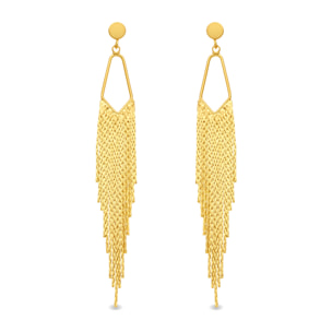 Pendientes acabado en oro amarillo de 18k