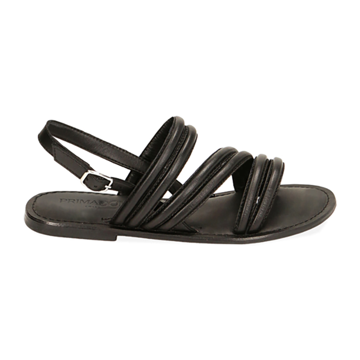 Sandalias de piel negras