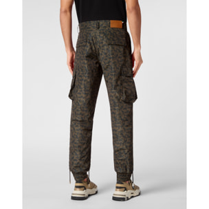 PHILIPP PLEIN Trousers Cargo fit CAMOUFLAGE