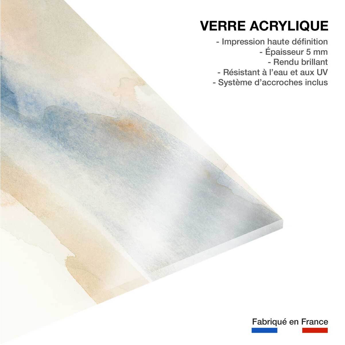 Tableau d'art bande d'aquarelle  Tableau plexiglas