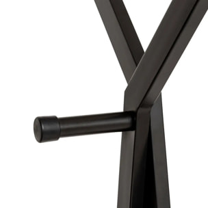 Portant à vêtements "Metty" en métal noir 98x43,5cm