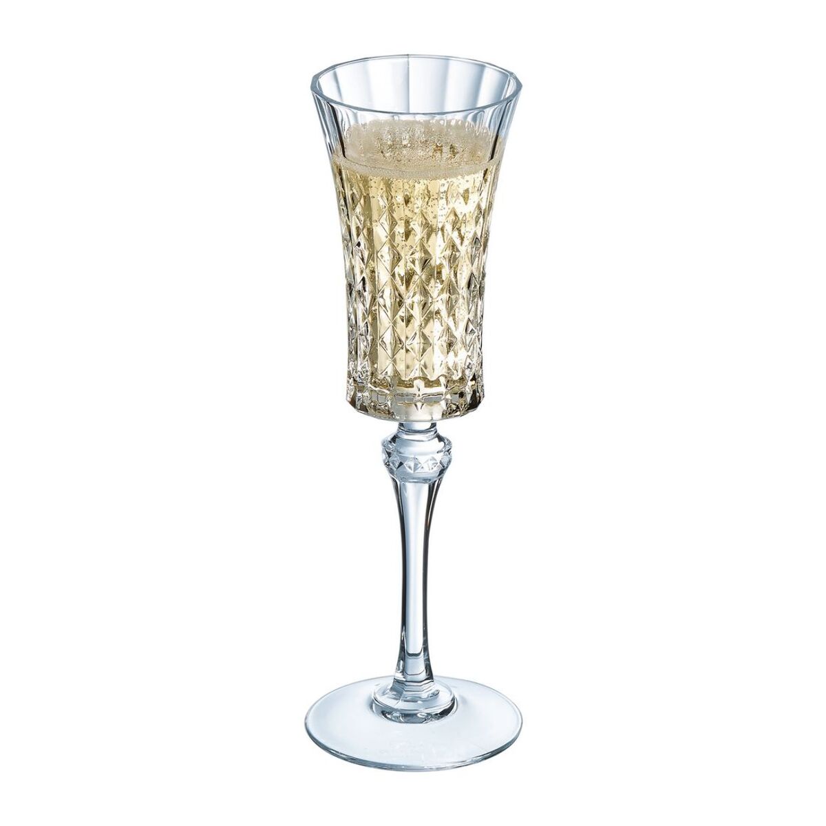 4 flûtes 15 cl Lady Diamond - Cristal d'Arques