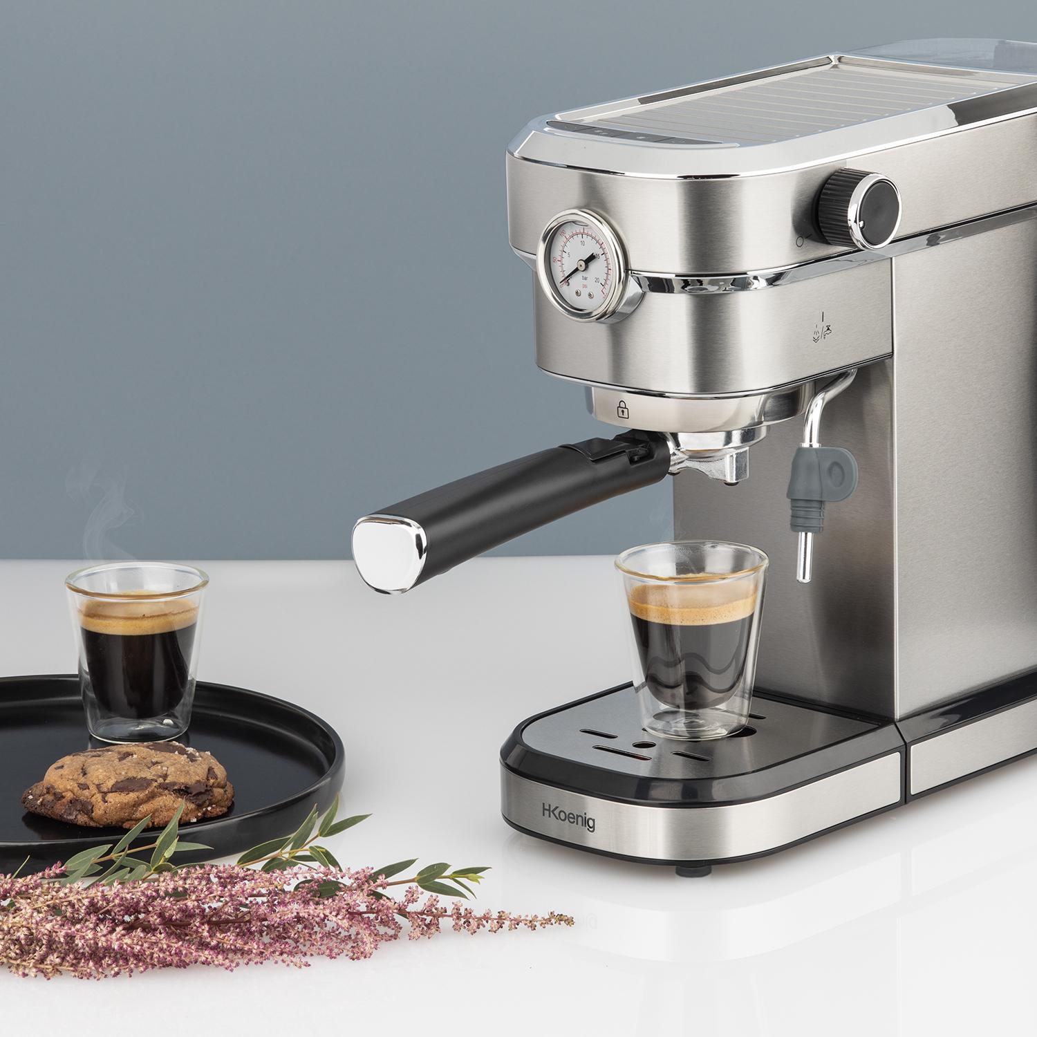 Máquina Espresso EXP820 H.Koenig, 1350 W, 15 Bares, 1.1 L