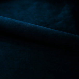 Lot de 2 chaises en bois foncé et velours bleu - Nico