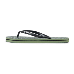 Infradito flip-flop donna con stampa leopardata e loghi
