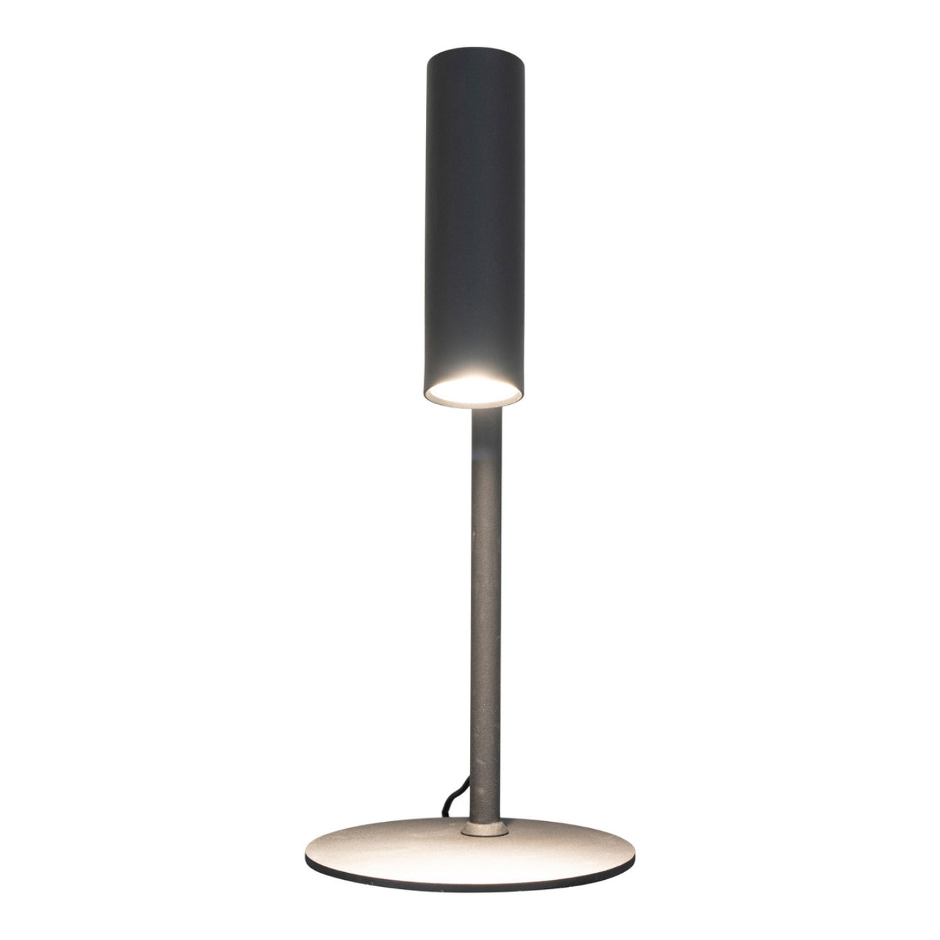 Lampada da tavolo Paris in acciaio nero orientabile