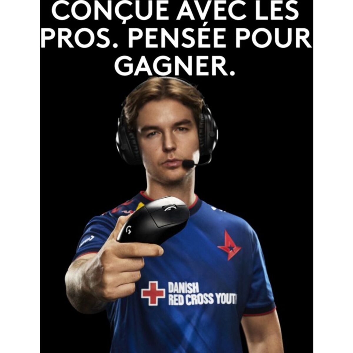 Souris Gamer Sans Fil LOGITECH PRO X SUPERLIGHT 2 DEX LIGHTSPEED Noir