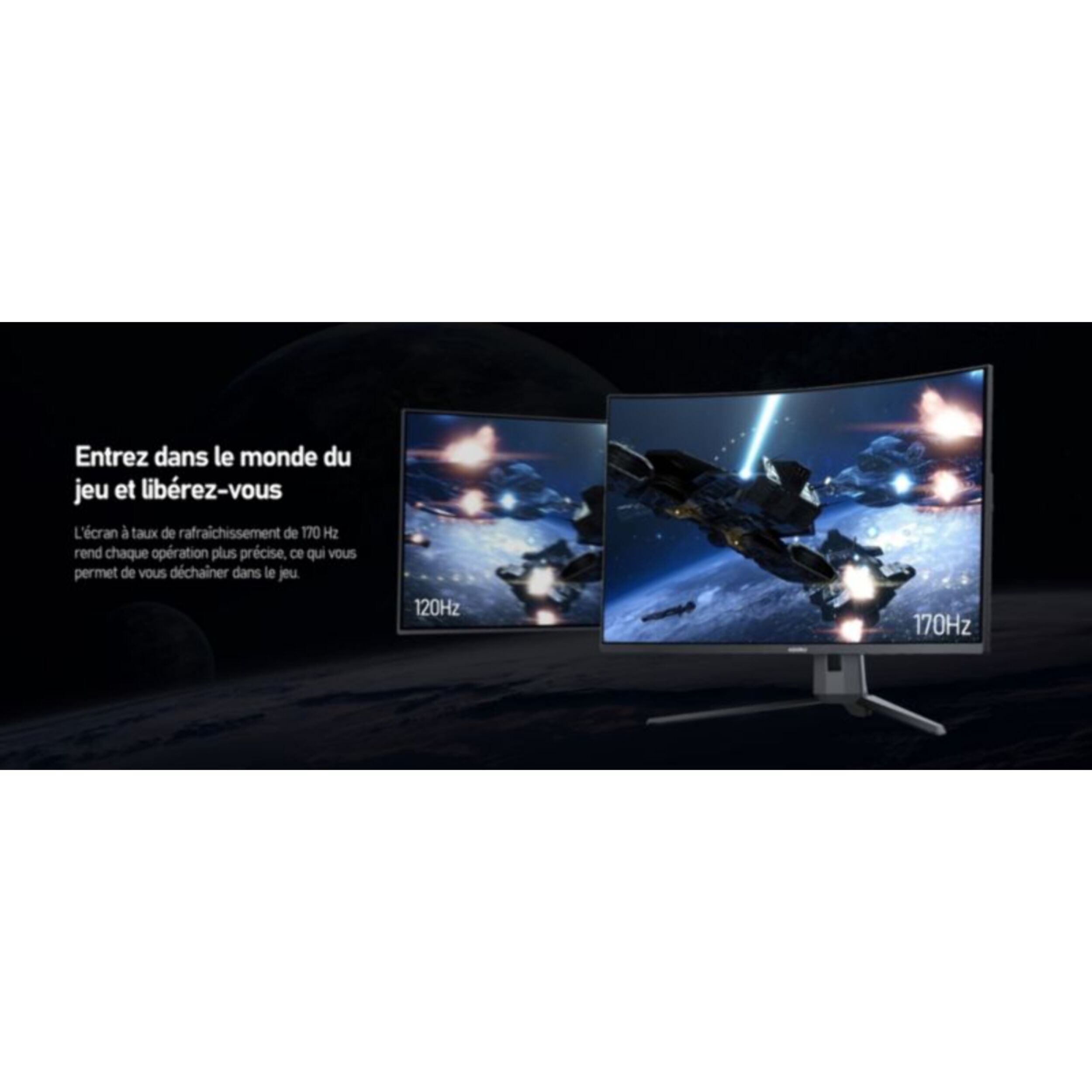 Ecran PC Gamer KOORUI G3221SC 32" Incurvé 1500R QHD 170Hz VA HDR10