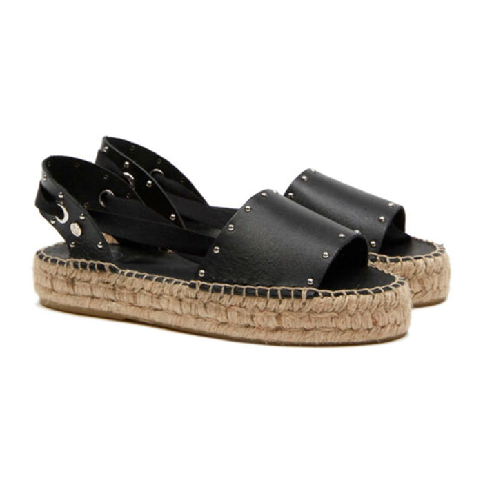 Sandalias de Cuña para Mujer - LA VALETA GRACE Negro