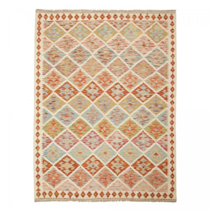 Tapis kilim ethnique, tissé à plat en laine, authentique VUJUN