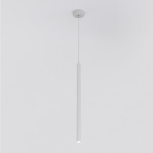 Lampada a sospensione SELTER in acciaio grigio