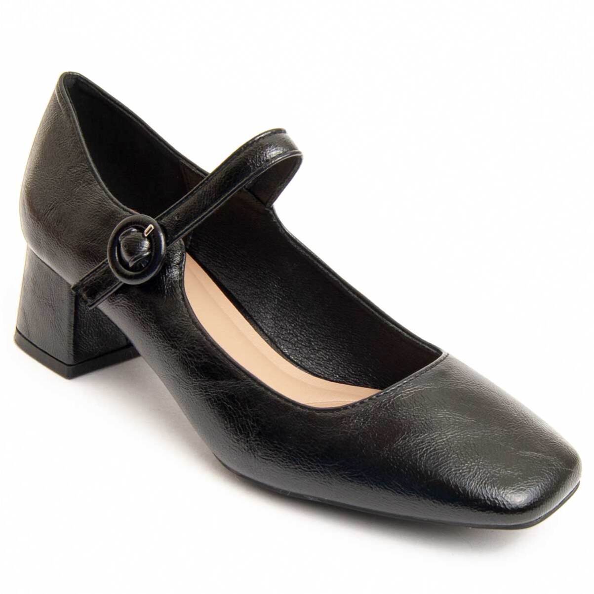 Zapato De Tacón - Negro - Altura: 5 Cm