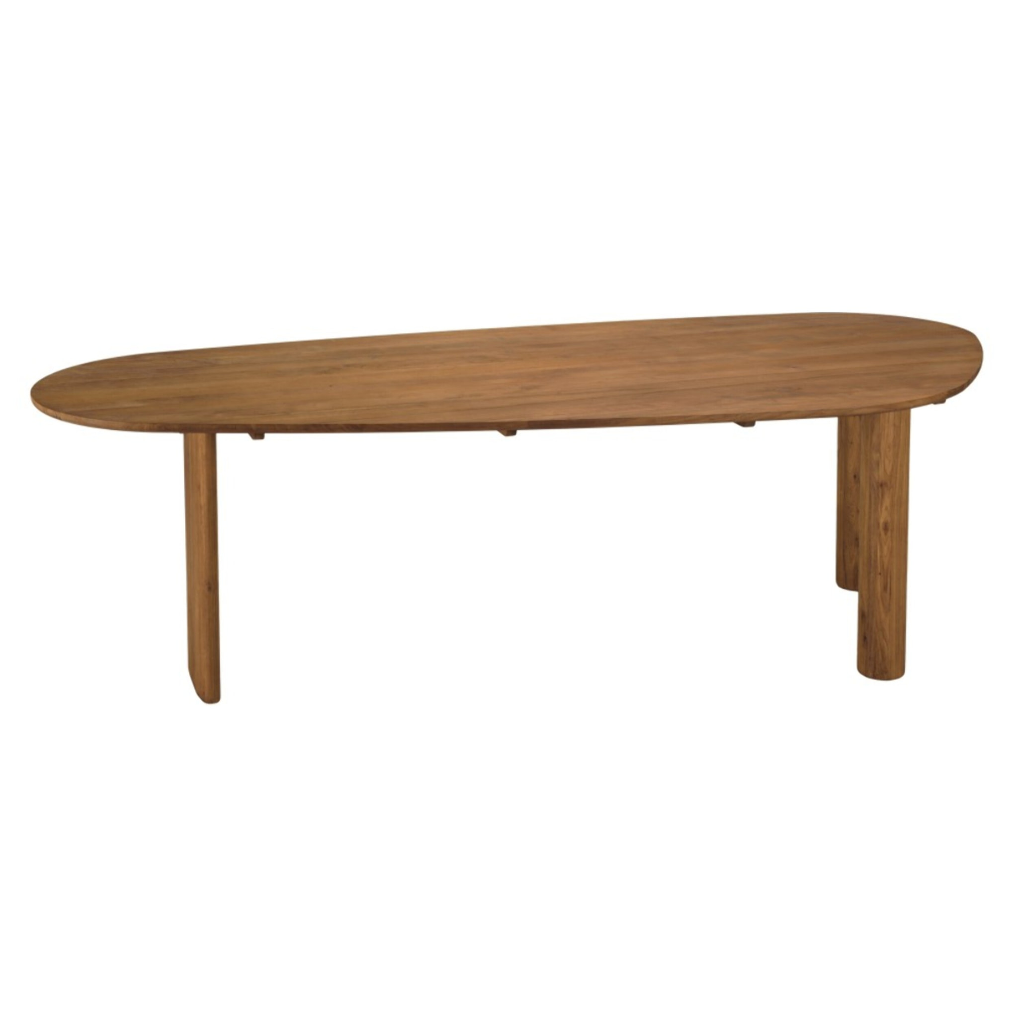 SIXTINE - Table à manger 260x120cm en bois de teck recyclé