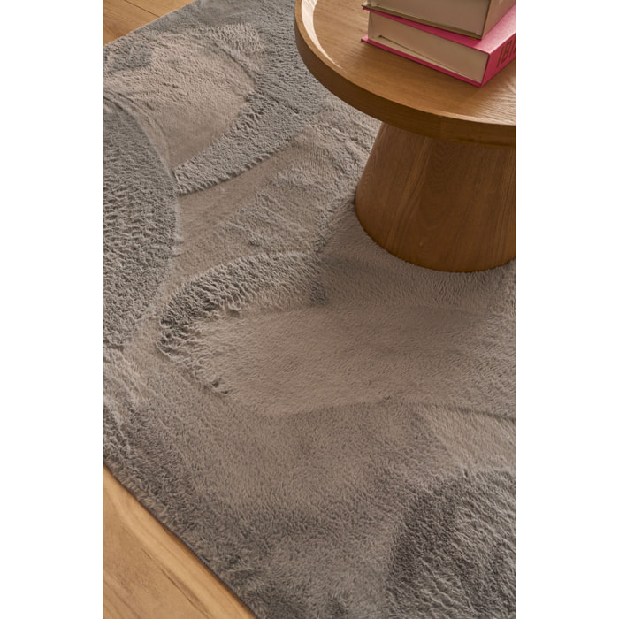 NUBE - Tapis doux et moelleux à poils courts anthracite - NUB6000ANT