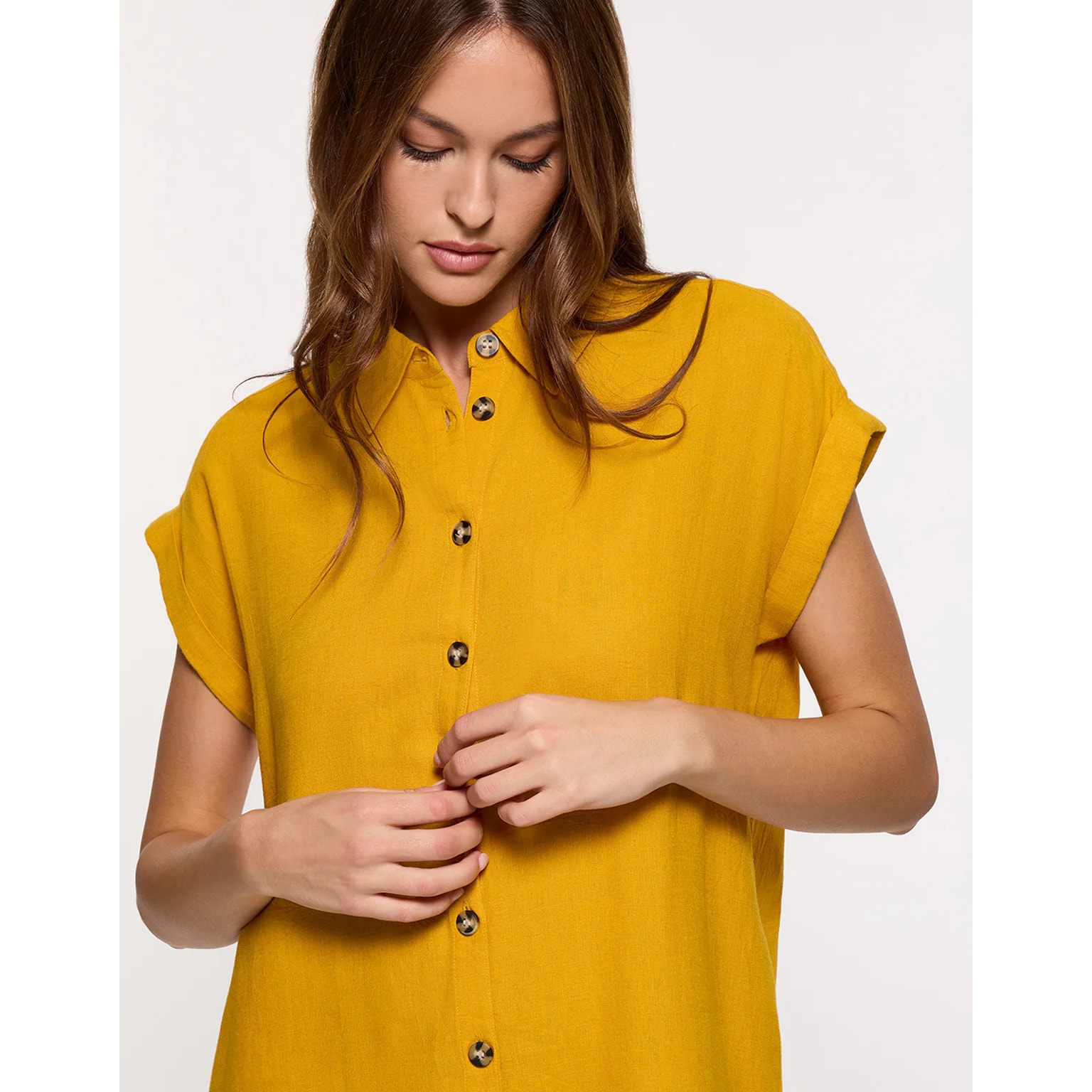 Vestido Midi Mostaza - Bayo