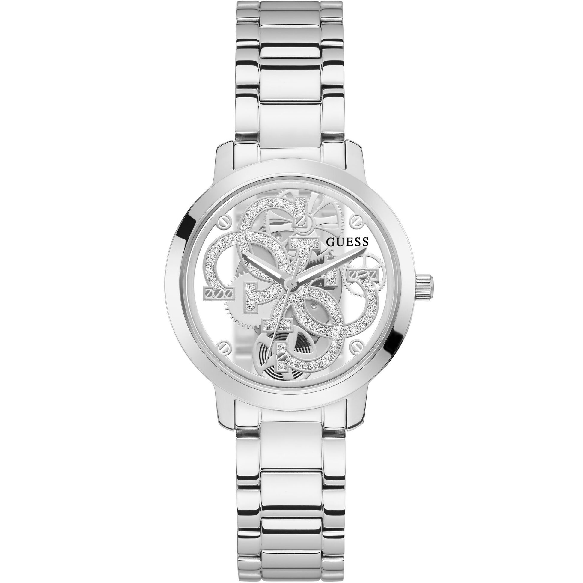 Guess Reloj Analógico De Cuarzo Gt Quattro Clear