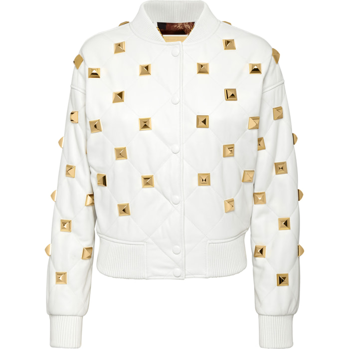 PHILIPP PLEIN Leather Bomber