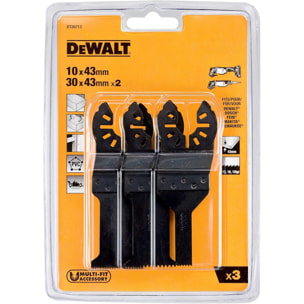 Blister 3 lames pour multi-cutter - DEWALT - DT20713-QZ