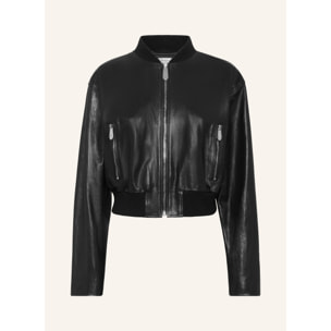 PHILIPP PLEIN Bomber de cuero SIGNATURE