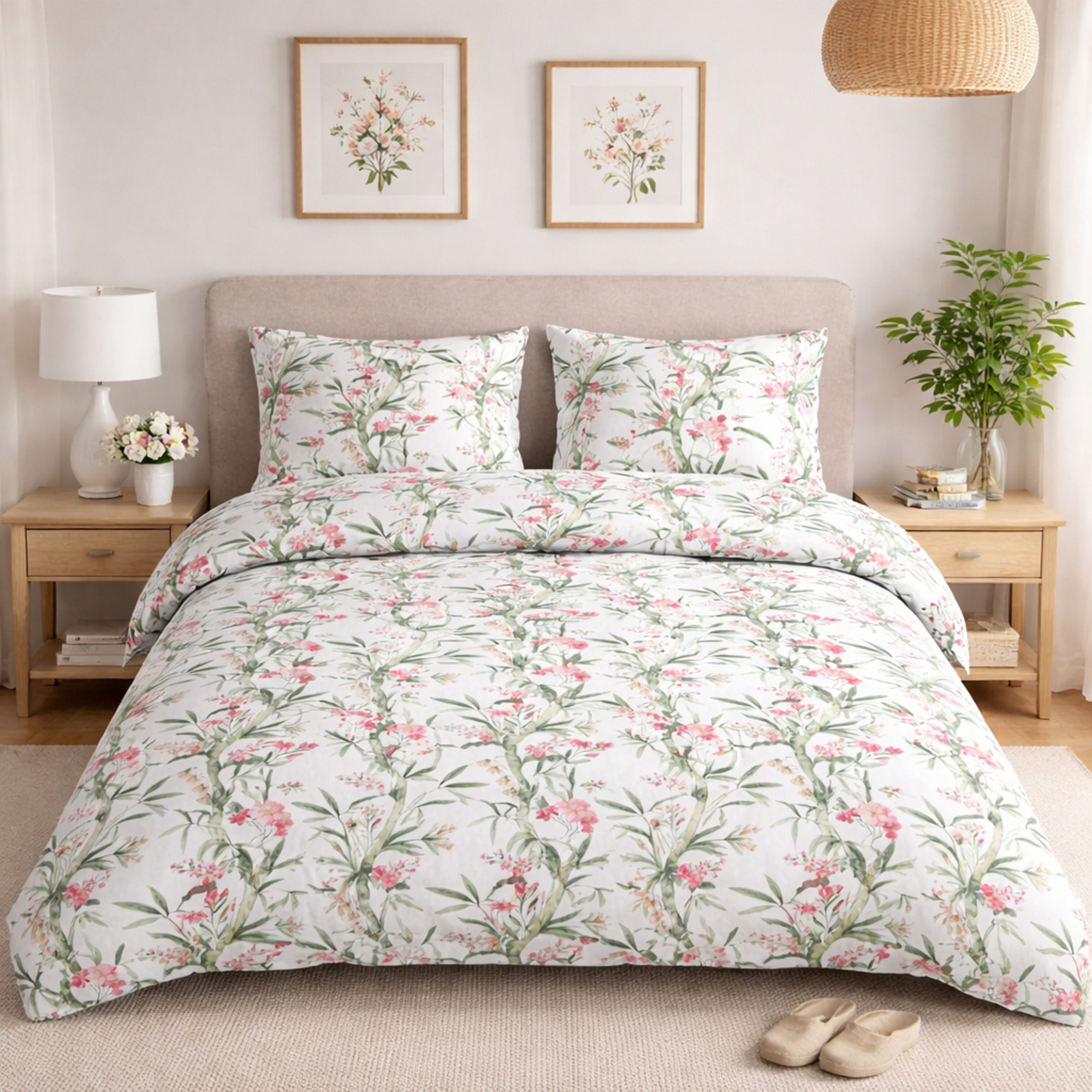 UNO CASA DESIGN Completo Letto Dec.Martignano_Matrimoniale_Bianco