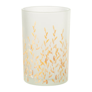 J-Line photophore Sally - verre - orange/transparent - large
