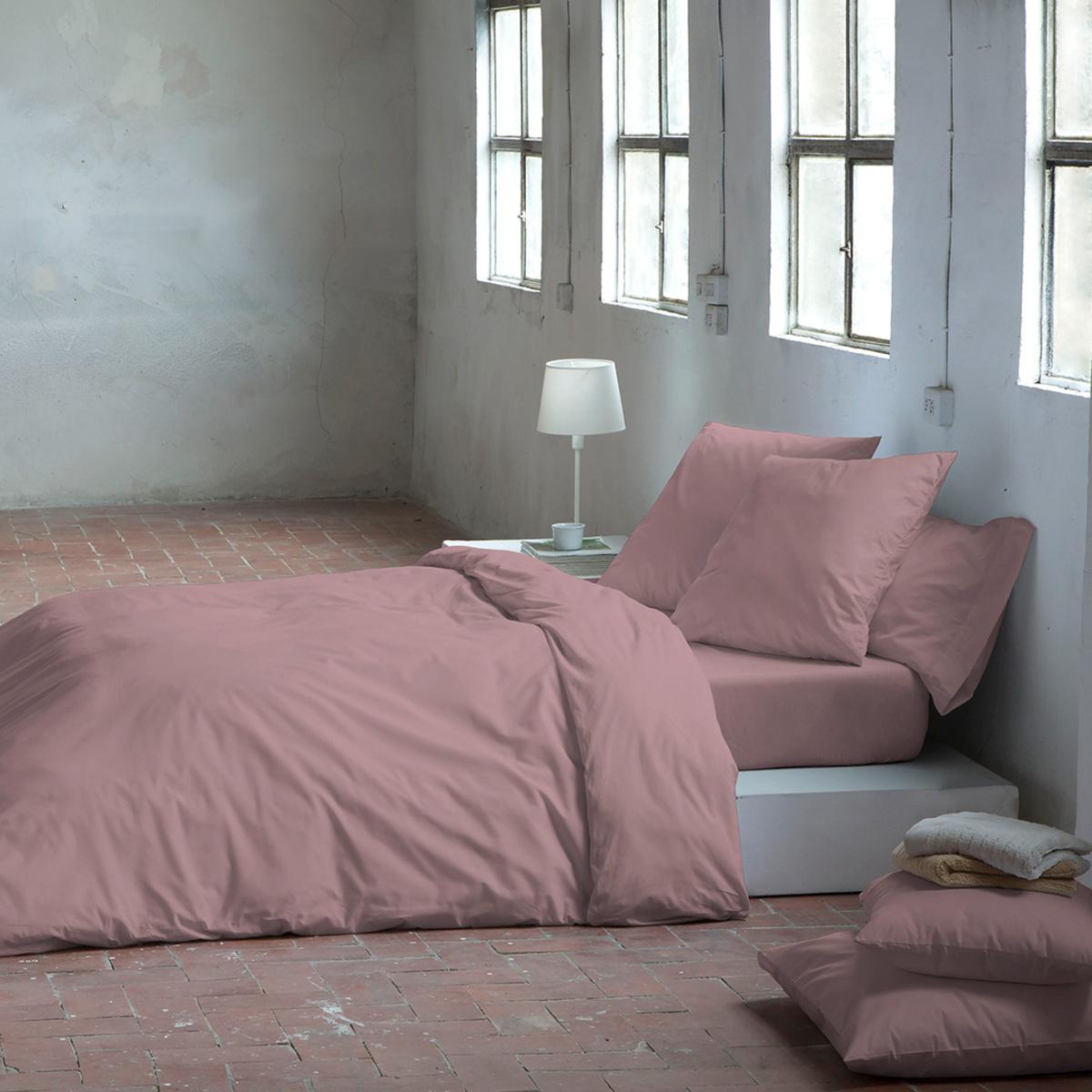 Housse de couette PURE en coton percale - mauve - vendue seule