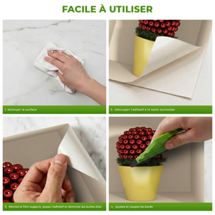 Stickers muraux 3D | Sticker Mural Autocollant effet 3D Noël sapin et bougies - Stickers adhésifs 3D Chambre Salon Trompe l'oeil