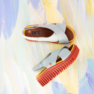 Sandalia de cuña 1574 NAPPA YELLOW/BRIGHTON color Yellow