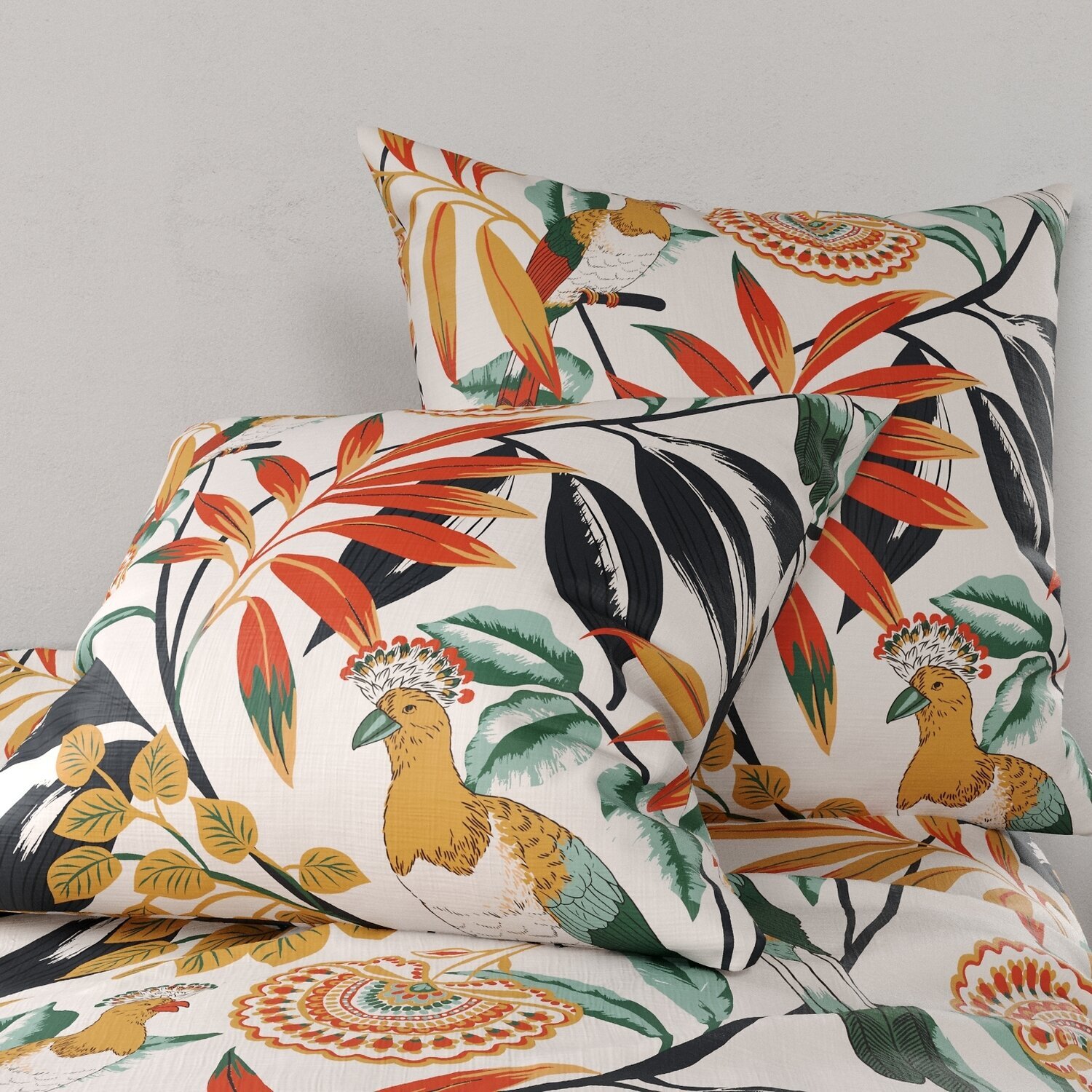 Parure Housse De Couette Imprimé 100% Coton - Ninon