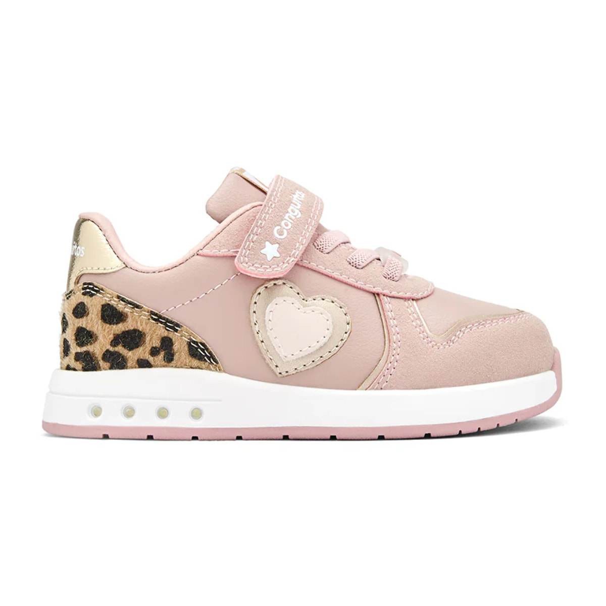 Zapatillas De Luces De Niña Barefoot Con Corazón