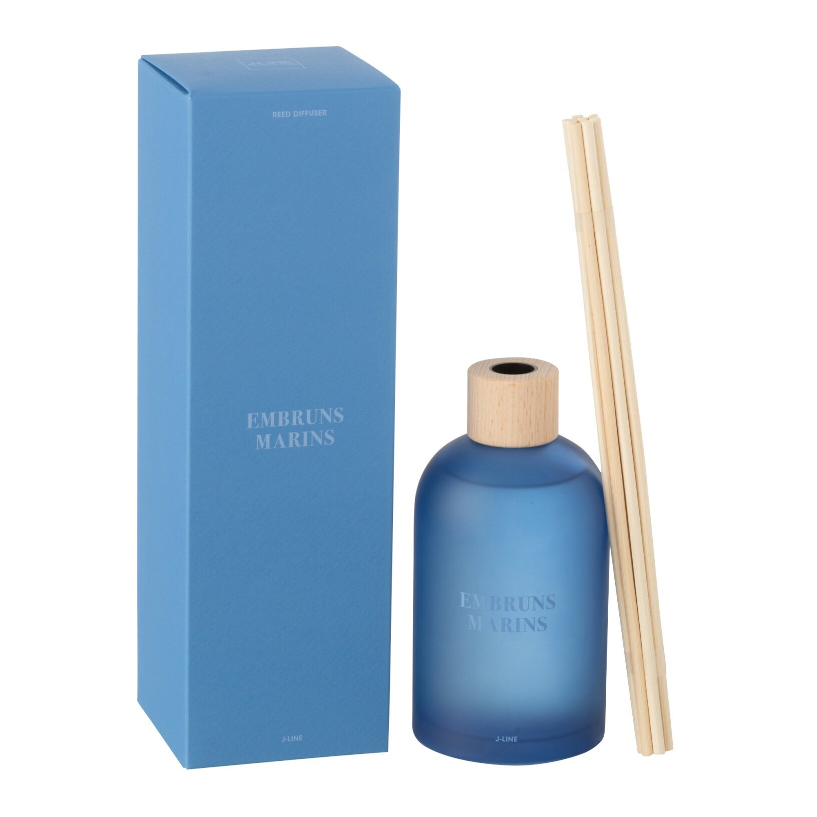 J-Line Bâtonnets parfumés Accords Essentiels - Embruns Marins - bleu - 250ml