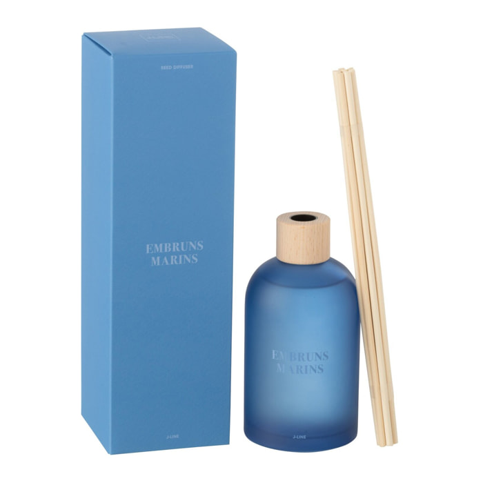 J-Line Bâtonnets parfumés Accords Essentiels - Embruns Marins - bleu - 250ml