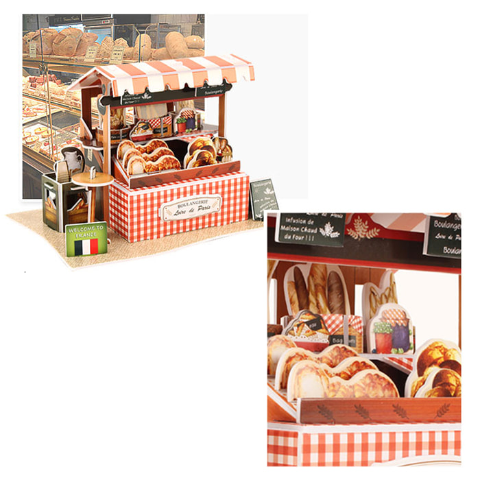 Puzzle 3D WORLD STYLE FRANCIA  Restaurante tradicional