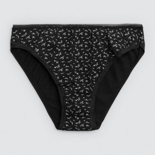 Confezione da 6 mini mutandine di cotone stampate