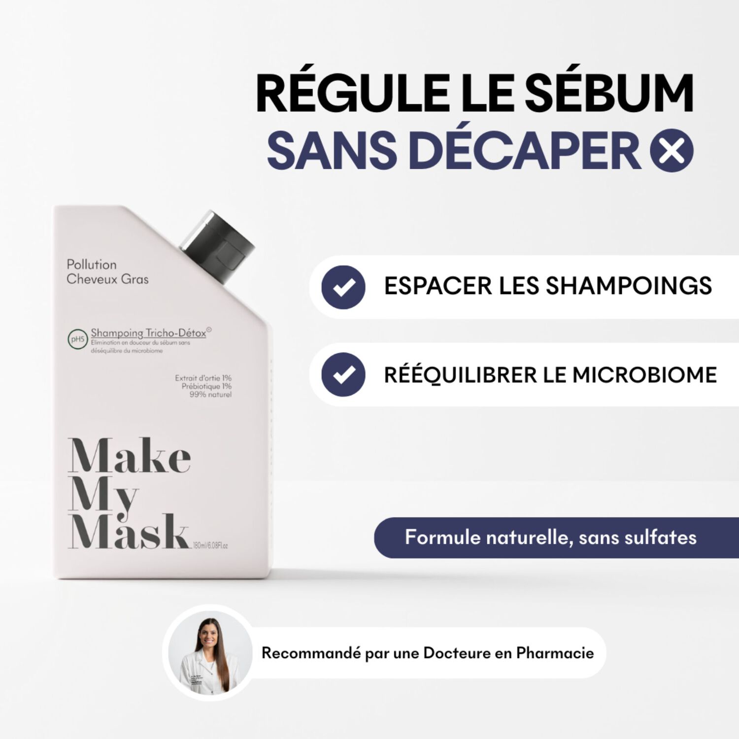 PH5 Tricho-Détox - Shampoing À l'Extrait d'Ortie