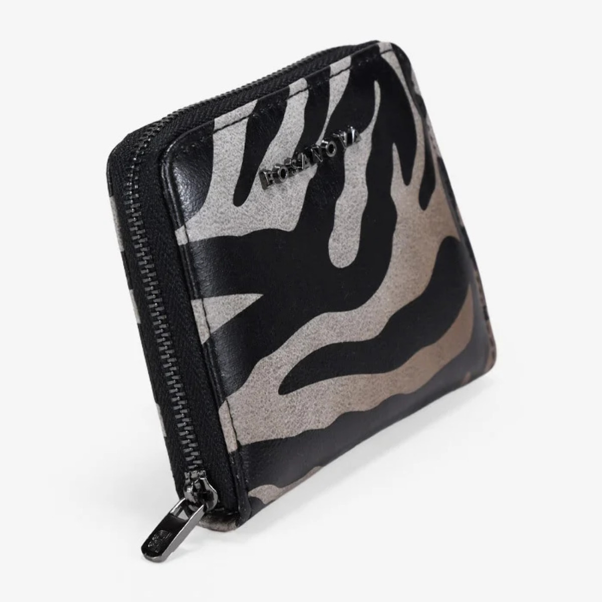 Monedero estampado cebra