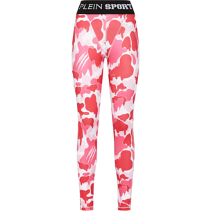 PLEIN SPORT Sport Leggings CAMOUFLAGE