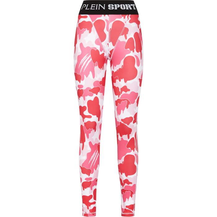 PLEIN SPORT Sport Leggings CAMOUFLAGE