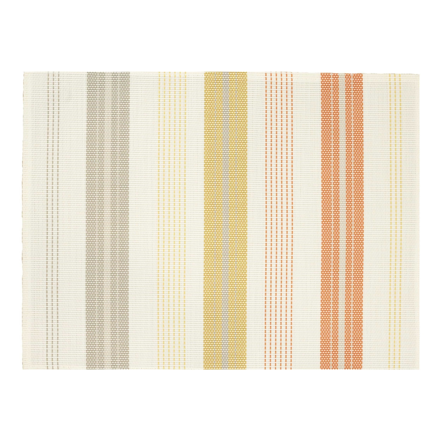 Set de table rayé plastique - Jaune